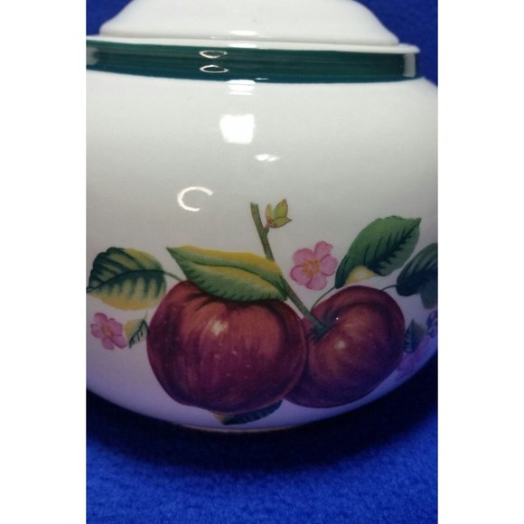 China Pearl Casuals Apples Teapot Rustic Country Kitchen Decor Pre-owned AS IS - Picture 3 of 10